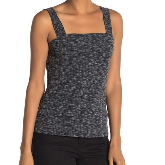 bobeau Tops - Bobeau NEW Ribbed Marled Stretch Knit Tank Top